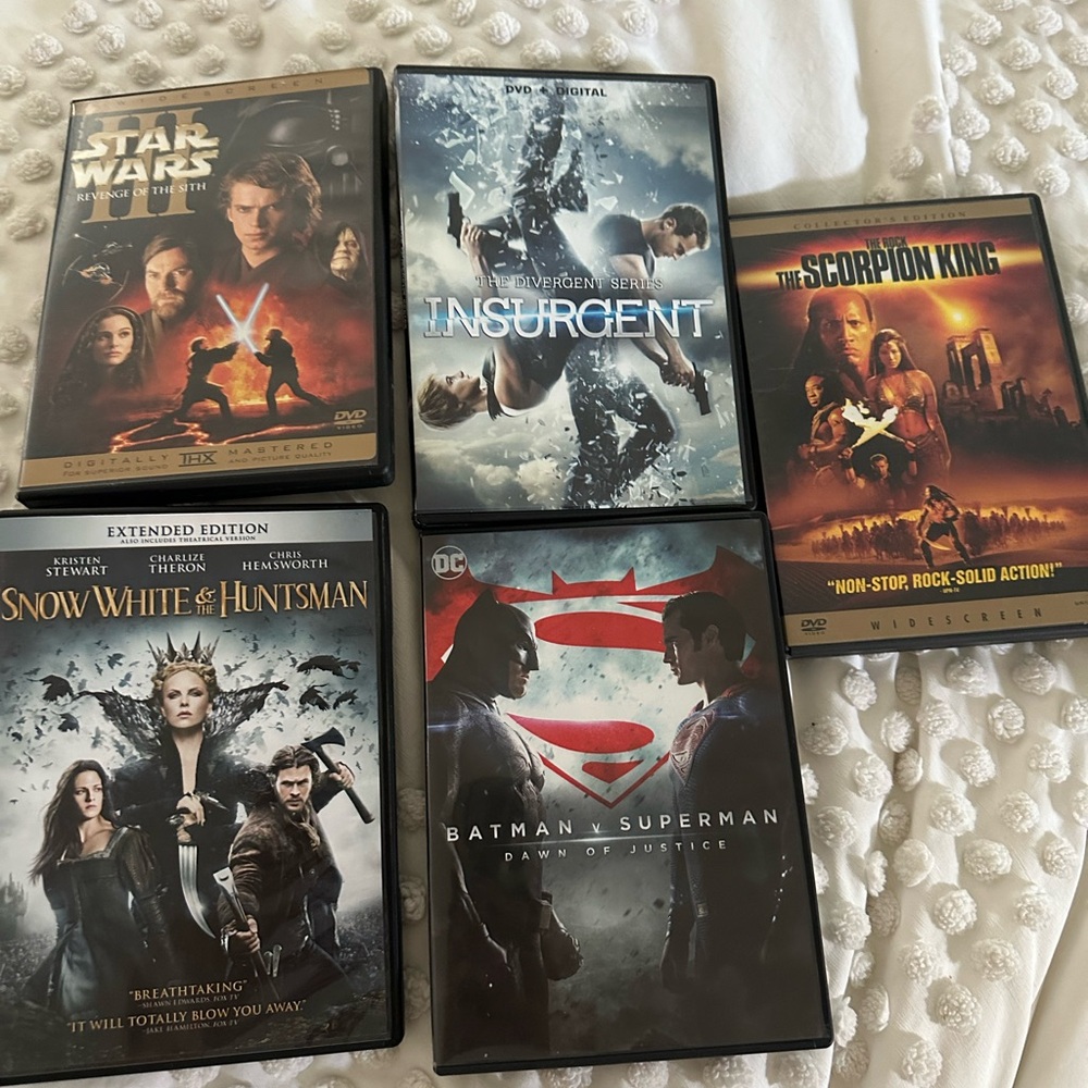 Action movie lot of 5